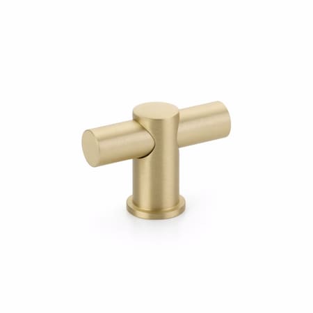 Schaub Fonce Cabinet T Knob Satin Brass Finish 421-SB