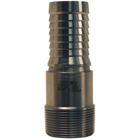 Dixon Internal Expansion Sanitary Stem, 4 in Nominal, MNPT End Style, 304 SS, Domestic IXMS64