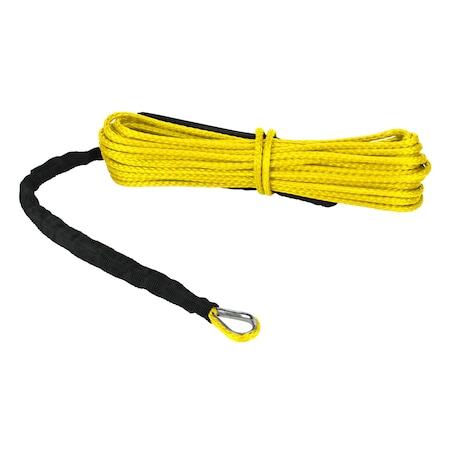 Extreme Max 5600.3200 "The Devil's Hair" Synthetic ATV / UTV Winch Rope - Yellow 5600.3200