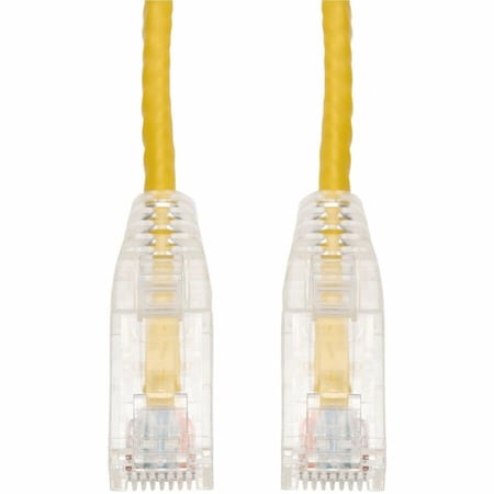Add-On ADDON 15FT YELLOW CAT 6 SLIM PVC ETHERNET CABLE SNAGLESS CLEAR-CLAW RJ-45 M/M ADD-15FSLCAT6-YW