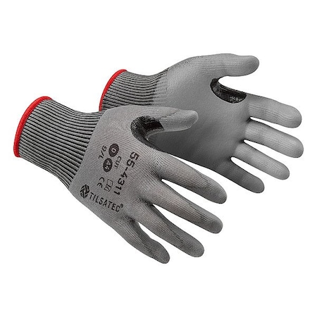 Tilsatec Knit Gloves, Yellow, Full Finger, PR 55-4311-06
