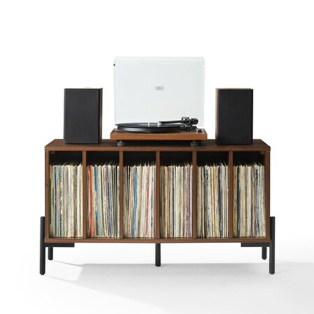 Crosley Greenwich Medium Record Player Stand With Vinyl Storage CF1155-WA