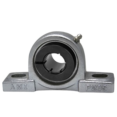 Ami Bearings SINGLE ROW BALL BEARING - 2-3/16in WIDE ACCU-LOC NICKEL PILLOW BLOCK UEP211-35NP
