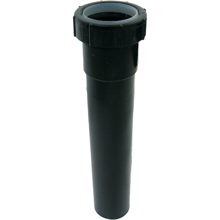 Westlake Pipe & Fittings 1-1/2'' ODx8'' L Black Plastic Extension Tube 03-4323A