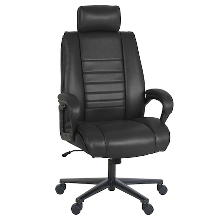 Regency DuraForce Big & Tall Ergonomic Executive Office Chair, 400 lbs Support, Black DUR001BK