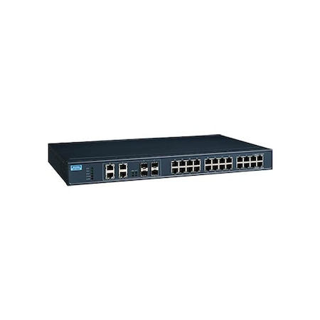 Advantech 24GE+4G Combo Port Unmanaged Switch w/ Wide Temp EKI-2428G-4CI-BE