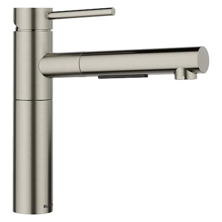 Blanco Alta II Pull Out 1.5 GPM, Satin Platinum 443256