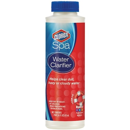 Clorox Spa 59016CSP Water Clarifier, 16 oz, Liquid, Almond, Blue 51016CSP
