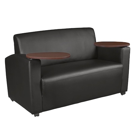 Regency Sofa, 33 in H, Black 7702NSJVBK