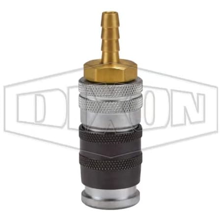 Dixon Parker by E-Z-mate Industrial Quick Disconnect Coupler, 1/4 in Nominal, 300 psi Pressure, Steel, Do DC2042SE