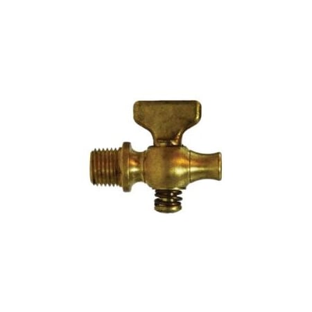 Midland Industries AIR COCK 1/8IN MIP X STR NOSE BRS TEE 46300