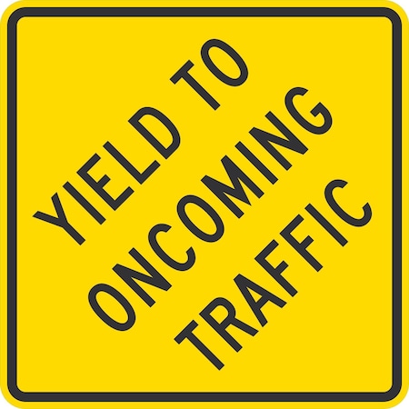 Lyle Yield to Oncoming Traffic, 36x36, Engineer Grade, Yellow G-16056-EG_36x36