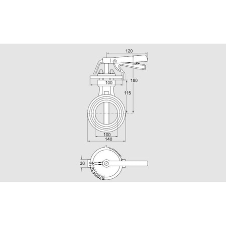 Honeywell Kromschroder VLV, BFLY, AIR AND FLUE GAS, DKR 100Z03H100 KS72702090