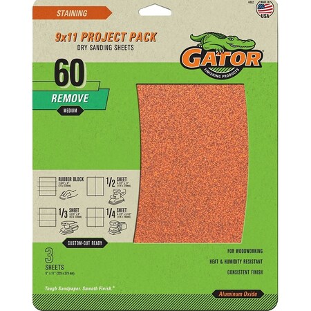 Ali 9X11 GARNET D-WT 60 GATOR, 3PK 4462