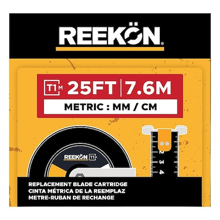 Reekon Tools Replacement Cartridge, 25 ft. L, Steel RKN-T1M-25-M2725