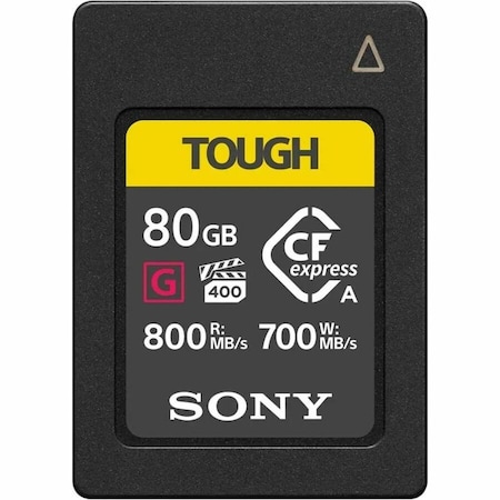 Sony TOUGH CEA-G80T 80 GB CFexpress Type A - 1 - 800 MB/s Read - 700 MB/s Write - 5 Year Warranty CEAG80T