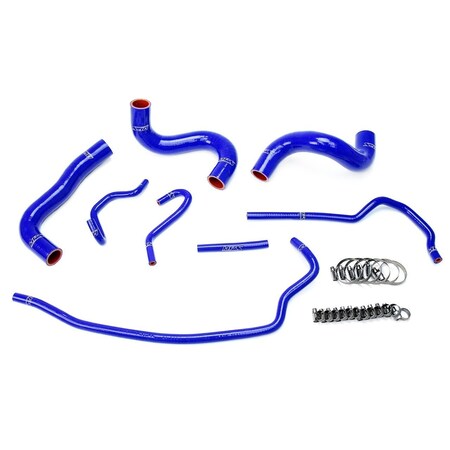 Hps Performance High Temp Reinforced Silicone Radiator Coolant Hose Kit, Blue, 57-1723-BLUE