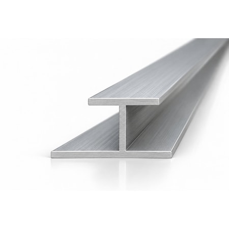 Brunner Aluminum Divider Reveal Trim, 1/2" Reveal, Fits 1/4", 6063-T5 4 Foot Satin Anodized G850 S4
