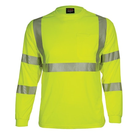 Reflective Apparel ANSI Type R Class 3 Long Sleeve T-Shirt with 3M Scotchlite Comfort Trim 204CT-LM-LG