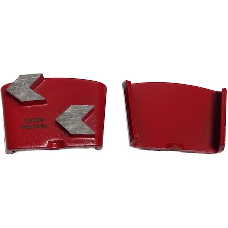 Vantage Product Diamond Grinding Disc for EZ Change Grinders, 2 Arrow Segment, 16/20 Grit, Medium Bond M-EZ-2A1620-M