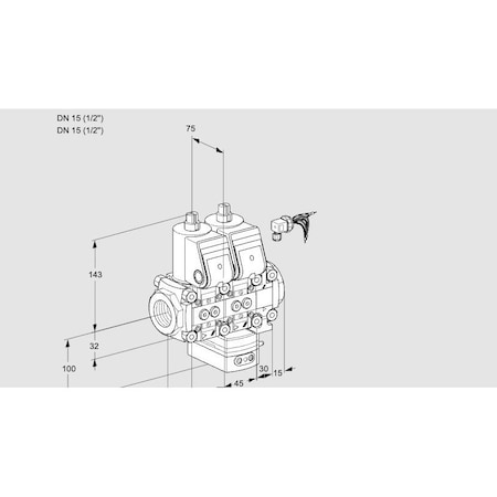 Honeywell Kromschroder VLV SOLND FLOW RATE REG 1/2 RP 230VAC 50 KS88103786
