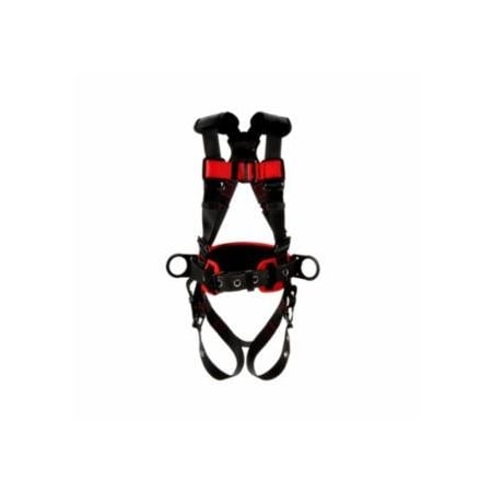Dbi-Sala Protecta Construction Style Positioning Harness, Standard, D-Rings, Leg Buckles, Small,  098-1161308
