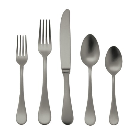 Mepra Brescia Ice Black Gold Flatware Set - 5 Pcs. 1020B22005ION