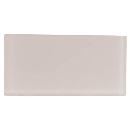 Apollo Tile 40 pack Warm Greige 3 in. x 6 in. Matte Finished Glass Subway Wall Tile 5 Sq. ft./case APLA88085M 3X6A