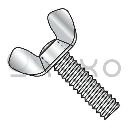 Oxoxo M6-1.0X25 Metric Light Series Cold Forged Wing Screw Full Thred American Type A2 Stainless, 300PK 593543