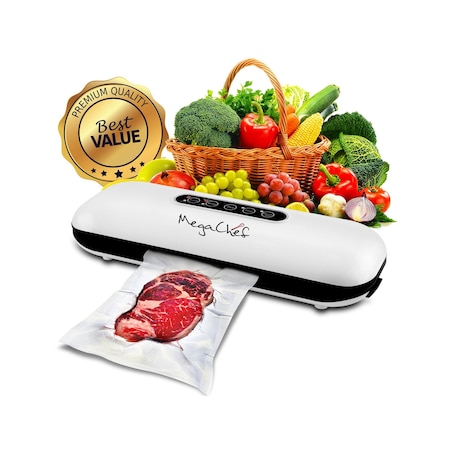 Megachef Home Vacuum Sealer and Food Preserver with Extra Bags MCVS100