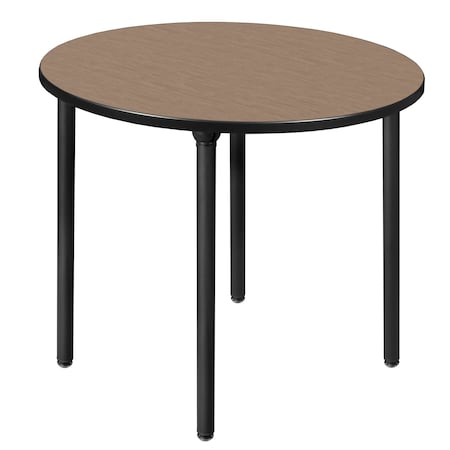 Regency Round Kee Medium Breakroom Table, 42 in W, 42 in L, Noble Oak TBF42RNDNOBK