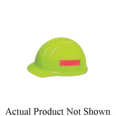 Erb Safety Prismatic Reflective Sticker, 4 in L x 1 in W, Fluorescent Lime WEL19570LI