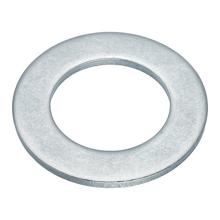 Zoro Select Flat Washer, For Screw Size 11/8 in , Aluminum Plain Finish, 5 PK WASB81NAL