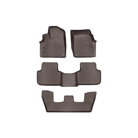 Weathertech Cocoa, Front, rear, and rear Floorliners 47887-1-5-3