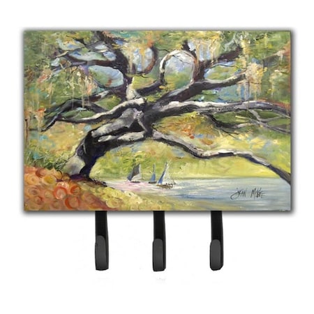 Carolines Treasures Oak Tree On The Bay With Sailboats Leash and Key Holder JMK1132TH68