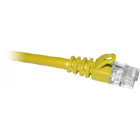 Enet Cat6 Yellow 2 Foot Patch Cable w/ Snagless Molded Boot (Utp) C6-YL-2-ENC