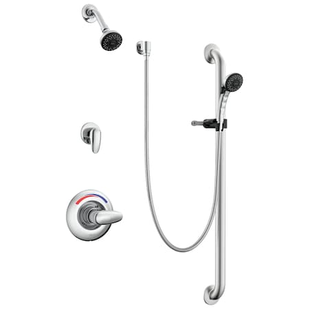Delta Commercial T13H Universal Trim For T13H In Chrome T13H332-25C