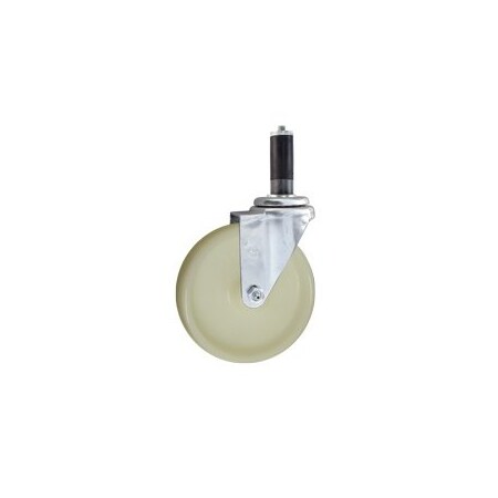 Service Caster 5'' SS Nylon Wheel Swivel 3/4'' Expanding Stem Caster SCC-SSEX20S514-NYS-34
