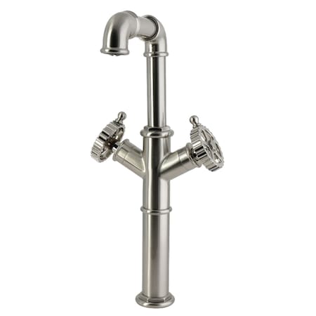 Kingston Brass Double-Handle Vessel Sink Faucet, Brushed Nickel LS6608CG