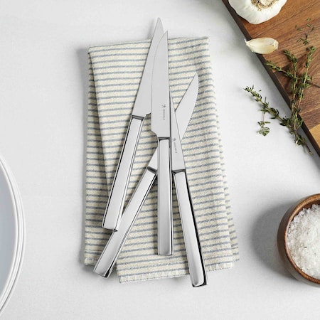 Henckels 4-pc Polished Stainless Steel Serrated Steak Knife Set 1023238