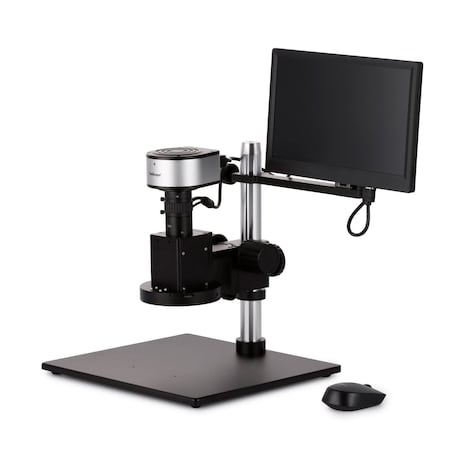 Amscope DM650 Digital Video Inspection Digital Microscope HD 0.6X-5X on Table Stand w/Smart Motorized Auto- DM650AM-HDM11
