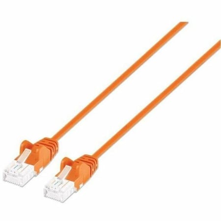 Intellinet Network Solutions CAT6 U/UTP SLIM NETWORK PATCH CABLE, 7 FT., ORANGE 743587