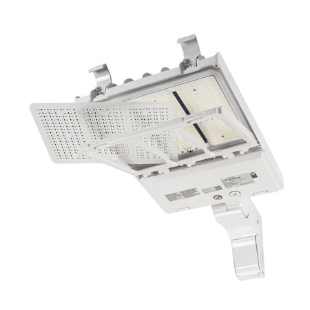 Keystone 140W Power Select Color Select LED Area Light with NEMA Type 7-pin Twist Lock Receptacle + Shorting KT-ALED140PS-M2-OSB-PMA-8CSB-VDIM-P-W