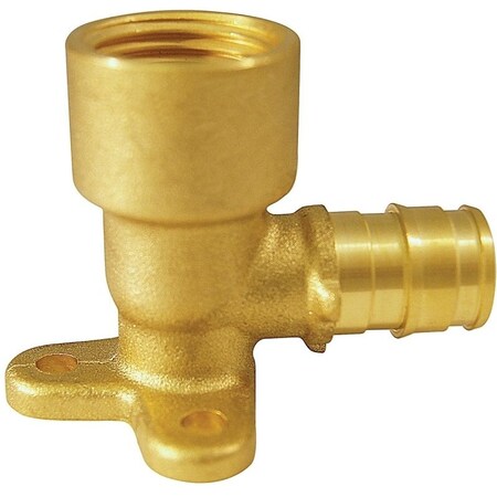 Apollo Valves ExpansionPEX Series Drop Ear Pipe Elbow, 12 in, Barb x FNPT, 90 deg Angle, Brass EPXDEE12