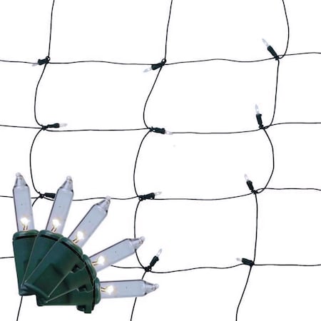 Celebrations Classic LED T5 Pure White 100 ct Net Christmas Lights 4 ft. RNT100PWA