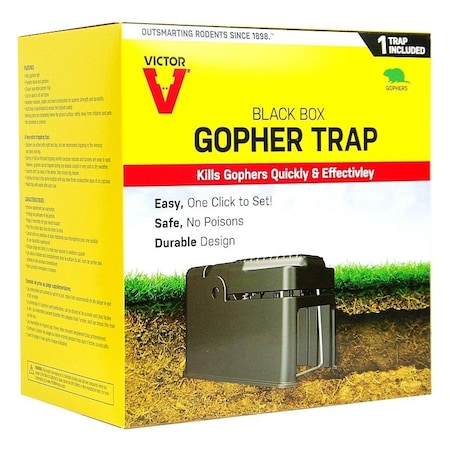 Victor 0 Black Box Gopher Trap 626