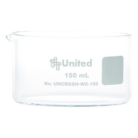 United Scientific Supplies Inc Crystallizing Dish, Colorless, 45 mm H, PK6 UNCRDSH-WS-150