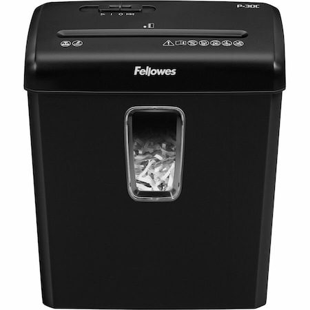 Fellowes SHREDS 6 SHEETS PER PASS 70GSM INTO 4X34MM CROSS-CUT PARTICLES SECURITY LEVEL 6008004