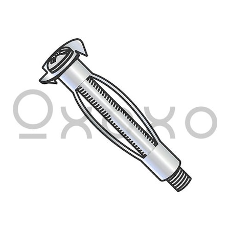 Oxoxo 1/4 SHORT Small Hollow Wall Anchor Zinc, 50PK 283209