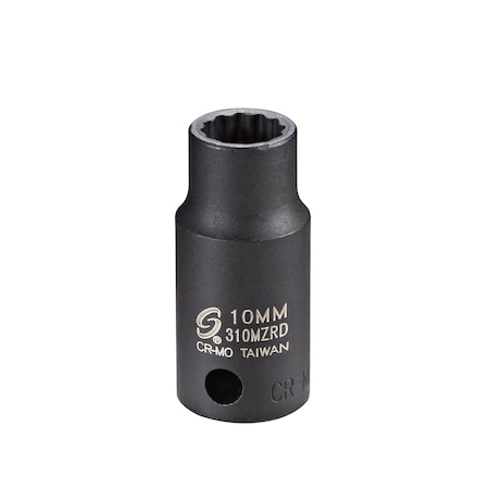 Sunex 3/8 in Drive 10Mm 12Pt Semi-Deep Impact Socket 310MZRD
